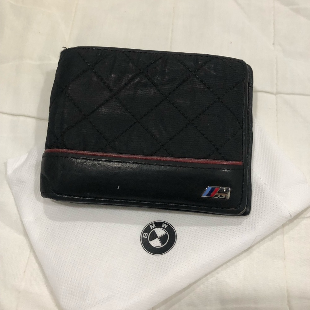 BMW M Motorsport quilted leather wallet